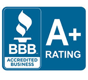 Better Business Bureau accredited business with an A+ rating