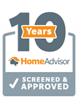 HomeAdvisor screened and approved, 10 years
